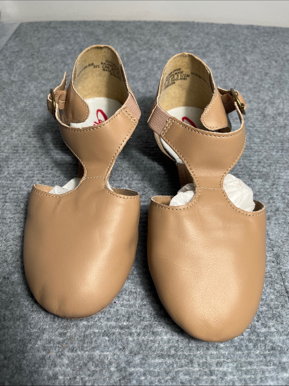 Capezio Girls Tan Dance Heels